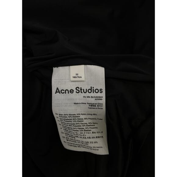 Acne Studios 'Knotted' Black Shoulder Top Size 32 - Picture 5 of 5